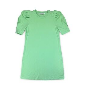 English Factory Mint Green Puff Sleeve Dress Cotton sz Small NWOT
